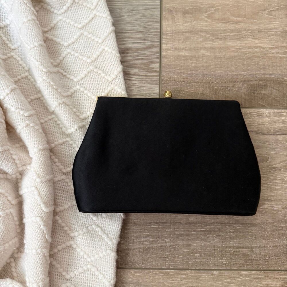 VINTAGE Lord & Taylor Camilla Satin Clutch